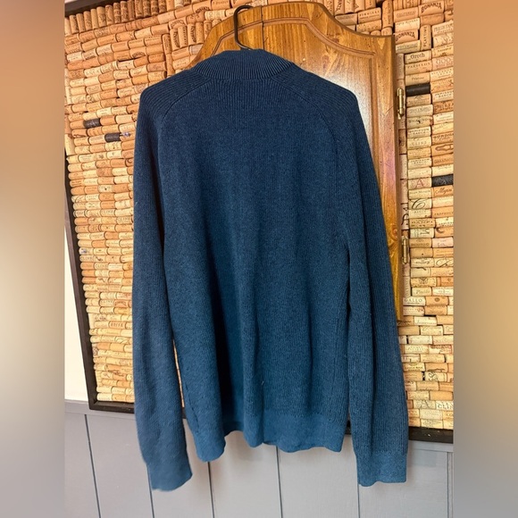Express Blue 1/4 zip 100% cotton sweater size XL - Picture 6 of 6